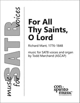 For All Thy Saints, O Lord SATB choral sheet music cover